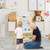 Kids Art Easel With Paper Roll Double-Sided Regulable Drawing Easel Plank TY328031 By CW