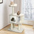 46 Inch Wooden Cat Activity Tree With Platform And Cushionsfor For Cats And Kittens Ps7376Gr By Cw
