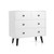 4 Drawers Dresser Chest Of Drawers Free Standing Sideboard Cabinet-White JZ10095WH By CW