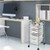 6 Drawers Rolling Storage Cart Organizer-Clear HW53824CL By CW