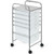 6 Drawers Rolling Storage Cart Organizer-Clear HW53824CL By CW