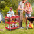 3 Tier Utility Cart Metal Mental Storage Service Trolley Red Hw68112Re By Cw
