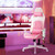 Ergonomic High Back Computer Desk Chair With Headrest And Lumbar Support-Pink CB10206PK By CW
