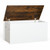 Flip-Top Storage Chest With Self-Hold Cover And Pneumatic Rod-White JZ10042WH By CW