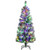 5 Feet Pre-Lit Hinged Christmas Tree Snow Flocked With 9 Lighting Modes CM23510US By CW