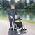 Folding Rollator Walker With Seat And Wheels Supports Up To 300 Lbs-Navy JH10013NY By CW