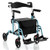 Folding Rollator Walker With Seat And Wheels Supports Up To 300 Lbs-Navy JH10013NY By CW