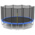 8/10/12/14/15/16 Feet Outdoor Trampoline Bounce Combo With Safety Closure Net Ladder-8 Ft TW10038+ By CW