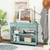 Console Table 3 Tier With Drawer And Storage Shelves Turquoise Hw66090Ls By Cw