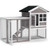 2-Story Wooden Rabbit Hutch With Running Area-Gray PW10009GR By CW