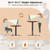 L-Shaped Electric Standing Desk With 4 Memory Positions And Lcd Display-Rustic Brown JV10203US-CF By CW