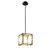 Modern Led Pendant Light With 42 Inches Adjustable Suspender-Black EU10037US-BK By CW