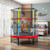 55 Inch Mini Trampoline For Kids With Safety Enclosure Net For Indoor Outdoor Tw10036 By Cw