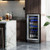 15 Inch 100 Can Built In Freestanding Beverage Cooler Refrigerator With Adjustable Temperature And Shelf Silver Fp10126Us Sl By Cw