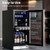 15 Inch 100 Can Built-In Freestanding Beverage Cooler Refrigerator With Adjustable Temperature And Shelf-Silver FP10126US-SL By CW