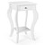2-Tier End Table With Drawer And Shelf For Living Room Bedroom-White HW66939WH By CW