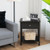 Wooden Storage Shelf With Drawer For Bedroom And Living Room Black Hw66943Bk By Cw