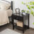 Wooden Storage Shelf With Drawer For Bedroom And Living Room-Black HW66943BK By CW