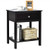 Wooden Storage Shelf With Drawer For Bedroom And Living Room-Black HW66943BK By CW