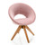 Swivel Accent Chair With Oversized Upholstered Seat For Home Office-Pink JV10356PI By CW