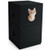 2 Tier Litter Hidden Cat House With Anti Toppling Device Black Pv10001Dk By Cw