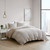 Olliix Mara 4 Pc Cotton And Rayon From Bamboo Blend Waffle Weave Comforter Cover Set W Removable Insert Csp10 1476