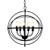 20 Inch 5 Lights Metal Chandelier With Pivoting Interlocking Rings EP24480US By CW