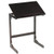 Adjustable C-Shape Couch End Table Wth Tilting Top-Brown HW63922BN By CW