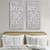 Madison Park Botanical Wood Panel Carved Wall Panel 2 Piece Set MP95B-0230 By Olliix
