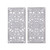Madison Park Botanical Wood Panel Carved Wall Panel 2 Piece Set Mp95B 0230 By Olliix