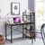 47 5 Inch Writing Study Computer Desk With 4 Tier Shelves Tan Hw62863Tn By Cw