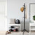 Entryway Height Adjustable Coat Stand With 9 Hooks Black Hw65614Bk By Cw