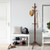 Entryway Height Adjustable Coat Stand With 9 Hooks Brown Hw65614Bn By Cw