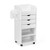 Wooden Utility Rolling Craft Storage Cart With Lockable Casters-White HW67316WH By CW