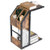 Industrial C-Shape Snack End Table With Storage Space HW64013 By CW