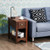 Set Of 2 Contemporary Side End Table With Drawer-Walnut HW61983RE-2 By CW