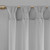 Madison Park Floral Twist Tab Top Window Panel Embellished W/ Flower -50X63" Mp40-5650