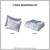 Madison Park Graham 3 Piece Jacquard Patchwork Quilt Set - King/Cal King MP13-8191 By Olliix