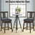 24 Inch Swivel Upholstered Counter Height Bar Chair With Rubber Wood Legs JV10109-24 By CW
