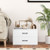 2 Drawer Stackable Horizontal Storage Cabinet Dresser Chest With Handles White Jz10082Wh By Cw