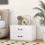 2-Drawer Stackable Horizontal Storage Cabinet Dresser Chest With Handles-White JZ10082WH By CW