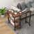 360° Rotating Sofa Side Table With Storage Shelves And Wheels-Rustic Brown HW63073CF By CW