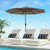 9 Ft Outdoor Market Patio Table Umbrella Push Button Tilt Crank Lift Tan Op70751Cf By Cw