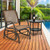 Outdoor Single Swing Glider Rocking Chair With Armrest Brown Op70562Bn By Cw