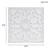 Madison Park Boho Notion 24X24" Square Mdf Carved Wall Panel MP95B-0252 By Olliix