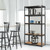 2 Pcs Storage Shelves Garage Shelving Units Tool Utility Shelves Black Tl35158Bk By Cw