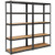2 Pcs Storage Shelves Garage Shelving Units Tool Utility Shelves-Black TL35158BK By CW