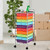 10 Drawer Rolling Storage Cart Organizer With 4 Universal Casters-Multicolor HW52045MT By CW