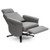 Swivel Massage Recliner Single Sofa With Adjustable Headrest Gray Hw64365Gr By Cw