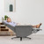 Swivel Massage Recliner Single Sofa With Adjustable Headrest-Gray HW64365GR By CW